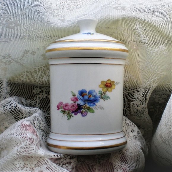 Vintage Alka Kunst Bavaria West Germany Made Porcelain Flowers Vase - Picture 1 of 6